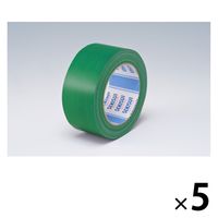【ガムテープ】 カラー布テープ No.600V 0.22mm厚 幅50mm×長さ25m 緑 積水化学工業 1セット（5巻入）