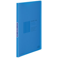 コクヨ　クリヤーブック　カラータグ　A4タテ　20ポケット　ブルー　青　10冊　クリアファイル　固定式　CTラ-20B