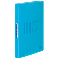 コクヨ クリヤーブック カラータグ A4タテ 40ポケット ライトブルー 水色 10冊 クリアファイル 固定式 CTラ-40LB