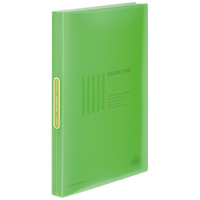 コクヨ クリヤーブック カラータグ A4タテ 40ポケット ライトグリーン 黄緑 30冊 クリアファイル 固定式 CTラ‐40LG