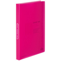 コクヨ クリヤーブック カラータグ A4タテ 40ポケット ピンク 30冊 クリアファイル 固定式 CTラ-40P