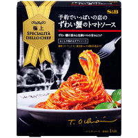 予約でいっぱいの店の極上ずわい蟹のトマトソース