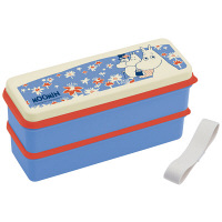 MOOMIN（ムーミン）　シリコン製シールフタ2段ランチボックス　ムーミン