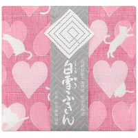 白雪友禅ふきん　ねこ　チェリー