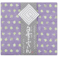 白雪友禅ふきん　きのこ　バイオレット