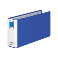 コクヨ　チューブファイル　エコツインR　B4 1/3ヨコ　とじ厚50mm　青　両開きパイプ式ファイル　フ-RT6519B　1セット（12冊）