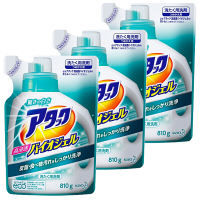 アタック高浸透バイオジェル　詰替810g　1セット（3個：1個×3）