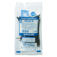 INSULOK(R) (インシュロック) ケーブルタイ 使い切り 屋外用 550mm 黒 AB550-W 1パック (25本入)