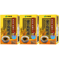 【水出し可】伊藤園 プレミアムティーバッグ 金の烏龍茶 1セット（20バッグ入×3箱）