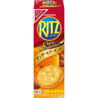 【アウトレット】ヤマザキナビスコ　リッツチーズサンドチェダー＆アーモンド　4903015160447　1箱（10パック入）