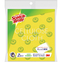 スリーエム (3M) スコッチ・ブライト (TM)  セルロースクロス （イエロー＆オレンジ） 1パック（2枚入）　CCL-S1