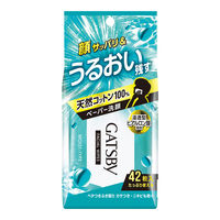 ギャツビー（GATSBY）フェイスシート 洗顔シート モイストタイプ 徳用 42枚 マンダム