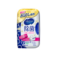 【数量限定】　ウェットティッシュ　アルコール除菌　手指用　アロエエキス入　本体　40枚入　シルコット除菌アルコールアロエ