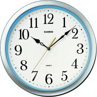 カシオ計算機　カシオスムーズ秒針掛時計　シルバー　IQ-48S-8JF　1個