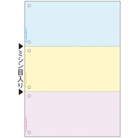 ヒサゴ　マルチプリンタ帳票（FSC）　FSC2013　A4　カラ―3面6穴　1冊（100枚入）