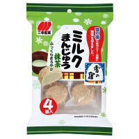 【アウトレット】三幸製菓　ミルクまんじゅう抹茶　4901626471204　1袋（4個入）