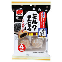 【アウトレット】三幸製菓　ミルクまんじゅうごま　4901626471303　1袋（4個入）