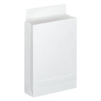 「現場のチカラ」 スーパーバッグ 宅配袋（紙製） ラミネート加工 白 特小サイズ 封かんシール付 1パック（100枚入）  オリジナル