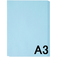 アスクル　カラーペーパー　A3　ブルー　1冊（500枚入）  オリジナル