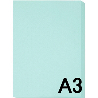 アスクル　カラーペーパー　A3　ライトブルー　1冊（500枚入）  オリジナル