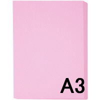 アスクル　カラーペーパー　A3　ピンク　1冊（500枚入）  オリジナル