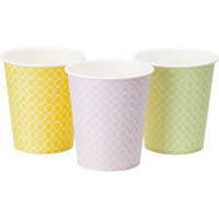 【アウトレット】サンナップ 紙コップ レース 205ml（7オンス） 1袋（40個入） オリジナル