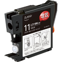 ブラザー用 プレジール 互換インク PLE-ZBR11B ブラック（大容量）（LC11BK互換）