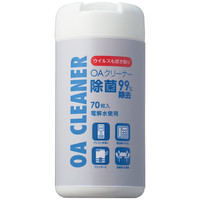 【アウトレット】ユノス 電解水配合OAクリーナー除菌 ボトル 70枚入 本体 04799082