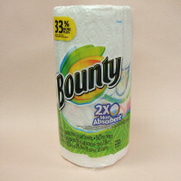 【並行輸入品】キッチンペーパー　Bounty（バウンティ）　キッチンタオルプリント　54カット（1カット28×26cm）　1本　P&G