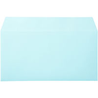 ムトウユニパック ナチュラルカラー封筒 長3横型 ブルー　テープ付 300枚（100枚×3袋）