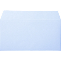 ムトウユニパック ナチュラルカラー封筒 長3横型 アクア　テープ付 500枚（100枚×5袋）
