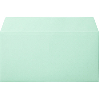 ムトウユニパック ナチュラルカラー封筒 長3横型 グリーン　テープ付 500枚（100枚×5袋）