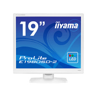 iiyama 19インチスクエア液晶モニター ホワイト E1980SD-W2