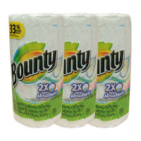 【並行輸入品】キッチンペーパー　Bounty（バウンティ）　キッチンタオルプリント　54カット（1カット28×26cm）　3本セット　P&G