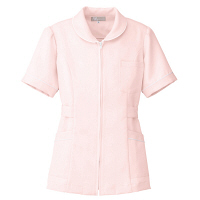 AITOZ（アイトス） ナースジャケット（パイピング） 女性用 半袖 ピンク S 861338-060