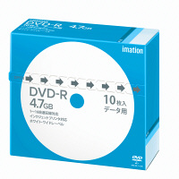 イメーション　データ用DVD-R　5mmケース　インクジェットプリント対応　1パック（10枚入）