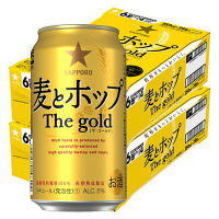 【旧パッケージ】サッポロ　麦とホップ　The　Gold　350ml　1セット（48缶）