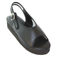 コマリヨー シングルバンドライトサンダル 150-BLK 1足　ナースサンダル