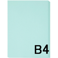 アスクル　カラーペーパー　B4　ライトブルー　1箱（500枚×5冊入）  オリジナル