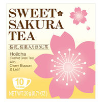 スイートサクラティー ほうじ茶 1箱（10バッグ入） 桜花、桜葉入りほうじ茶 個包装 ティーバッグ