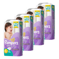 【アウトレット】【旧デザイン】パンパース　おむつ　テープ　L（9～14kg）　1箱（4パック（168枚入））　はじめての肌へのいちばん　P&G