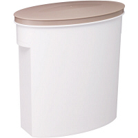 米びつ お米袋そのまま保存ケース5kg ホワイト 保存容器 1個 伊勢藤