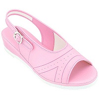 婦人1本バンドサンダル ピンク S 1足　ナースサンダル