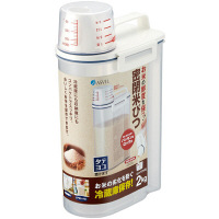 【ワゴンセール】アスベル 密閉米びつ2kg 幅17×奥行き11×高さ30cm 4974908750991