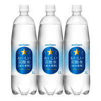ポッカサッポロフード＆ビバレッジ　おいしい炭酸水　1L　1セット（3本）