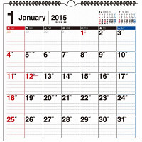 カレンダー 2015　高橋書店　E78：エコカレンダー壁掛B4変　E78