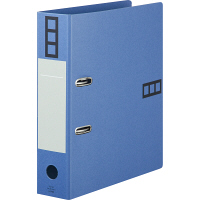 アスクル　リングファイル　A4タテ　2穴　レバー式アーチファイル　背幅66mm　ブルー　青　10冊　シブイロ  オリジナル