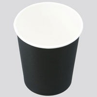 クリンプ　カラーペーパーカップ　ブラック　7オンス　1袋（50個入）