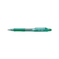 ゼブラ ボールペン 油性 ノック式 ジムノック 0.7mm 緑軸 黒インク KRB-100-G 1セット（6本入り）（直送品）