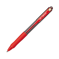 三菱鉛筆 VERY楽ノック ボールペン 油性 ノック式 ユニ 1.4mm 太字 赤 SN10014.15 1セット（3本入り）（直送品）
